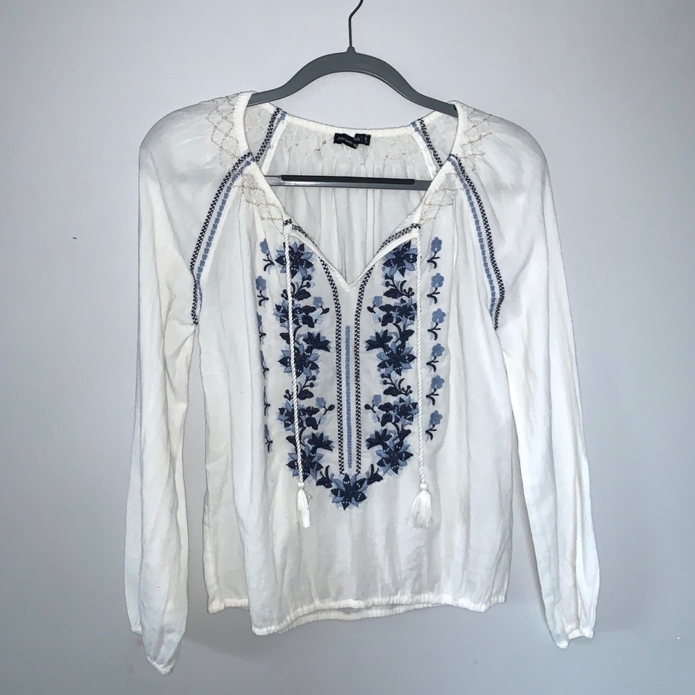 Abercrombie & Fitch white blouse